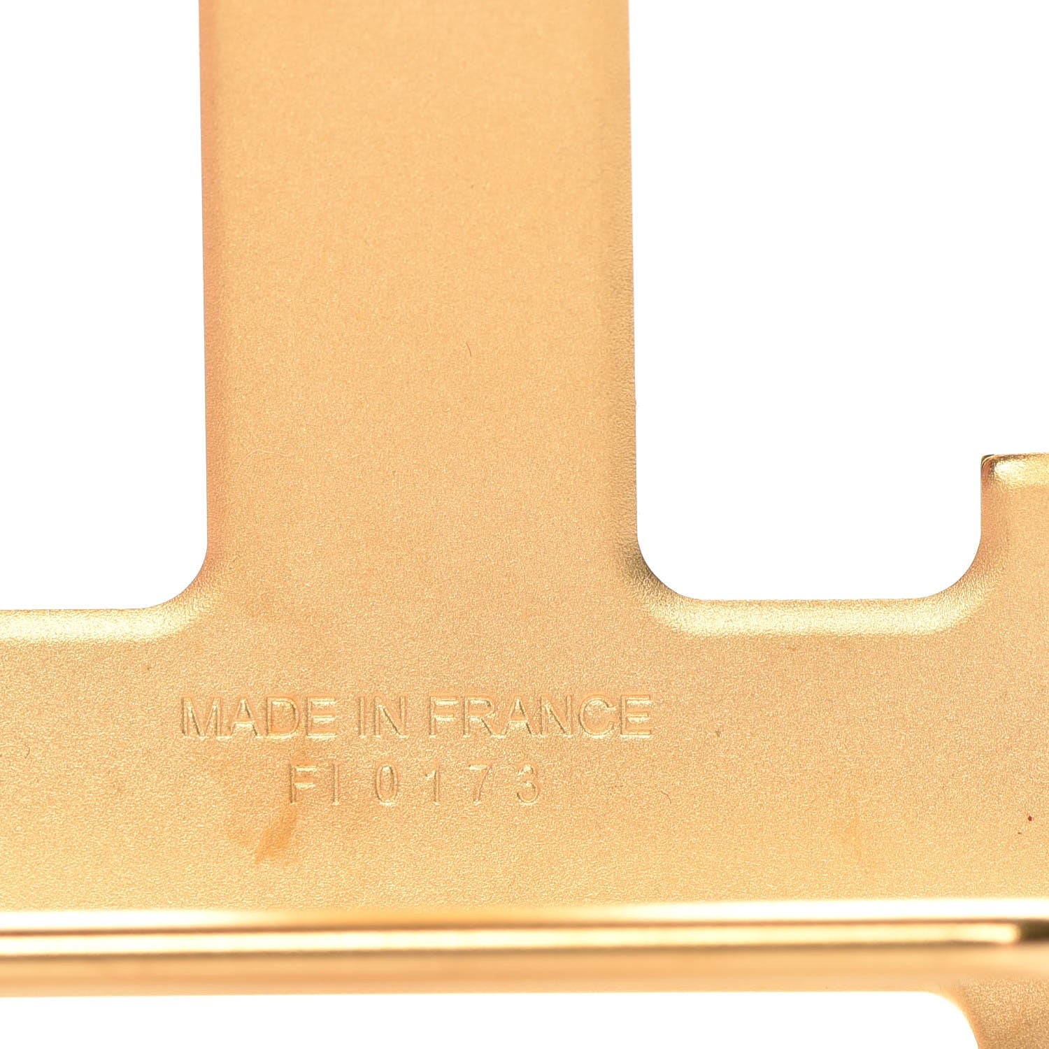Hermes Martelee 32mm H Belt Buckle Gold 4 of 5