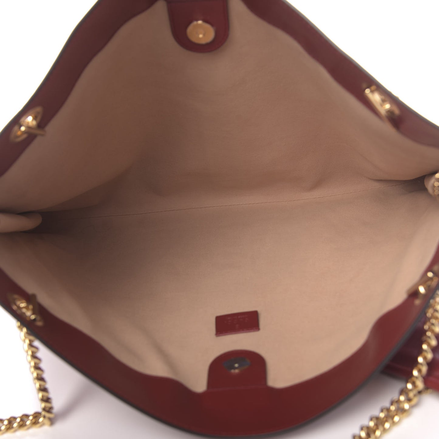 Calfskin Large Rajah Chain Tote Romantic Cherry