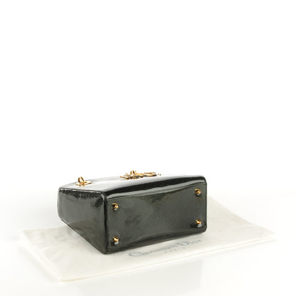 Christian Dior Patent Diorissimo Medium Lady Dior Green 4 of 8
