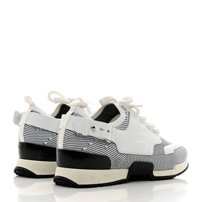 Hermes Calfskin Womens Athlete Sneakers 38.5 White Multicolor 4 of 12