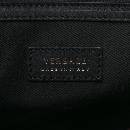 Versace Calfskin Shopping Tote Black 6 of 10