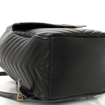 Saint Laurent Lambskin Matelasse Monogram Joe Backpack Black 9 of 11