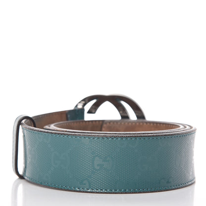 Gucci Imprime Monogram Interlocking G Belt 90 36 Verdant 3 of 7