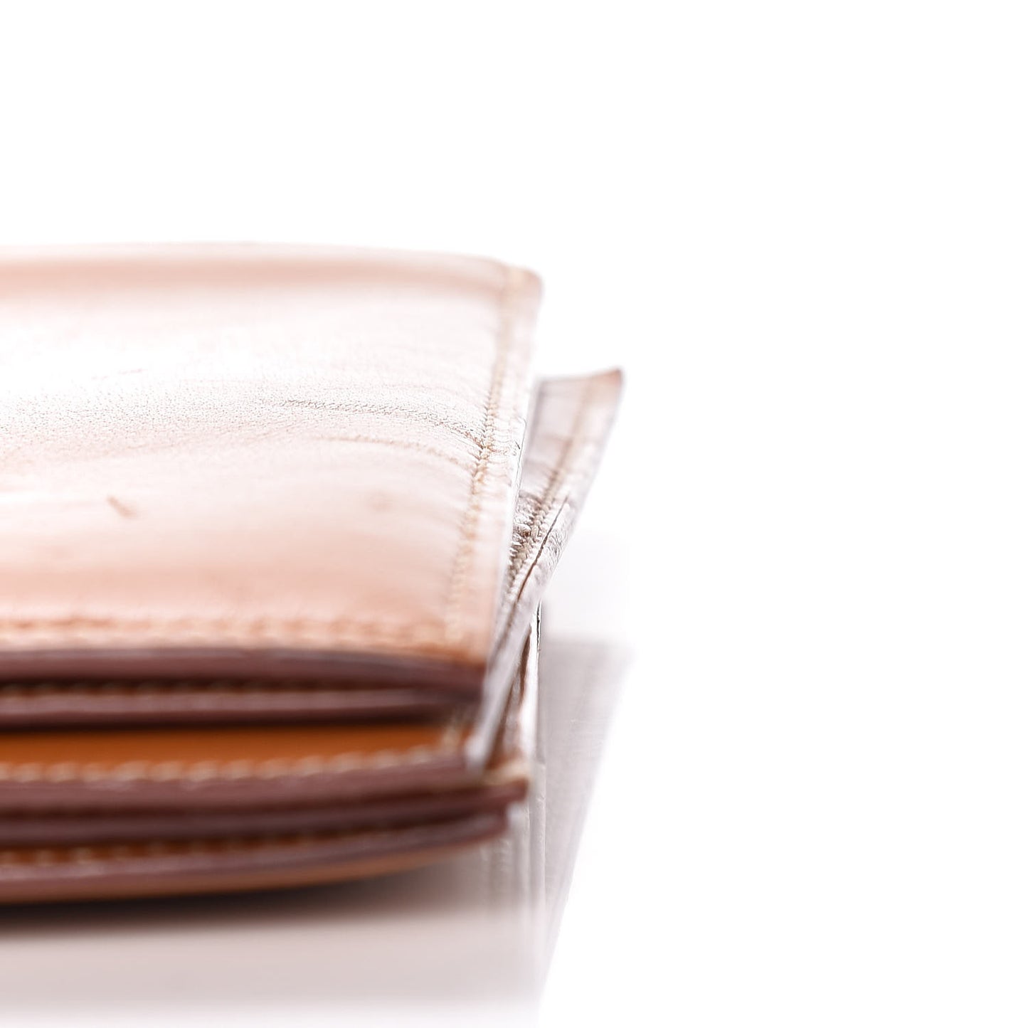 Chevre Passport Wallet Gold