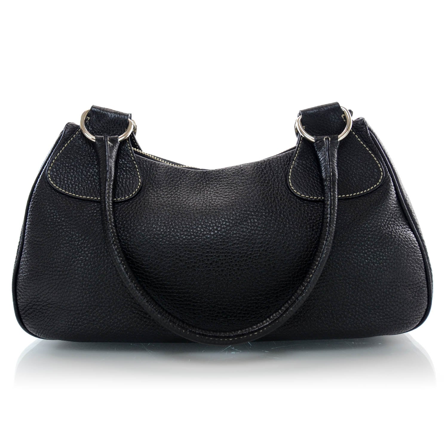 Prada Vitello Daino Box Shoulder Bag Nero Black 3 of 7