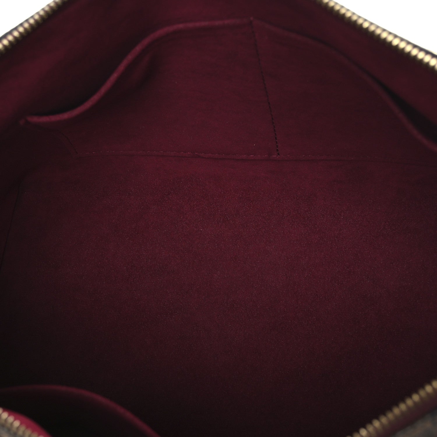 Louis Vuitton Damier Ebene Cuir Taurillon Hyde Park Fuchsia 5 of 8