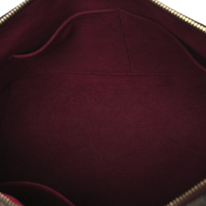 Louis Vuitton Damier Ebene Cuir Taurillon Hyde Park Fuchsia 5 of 8