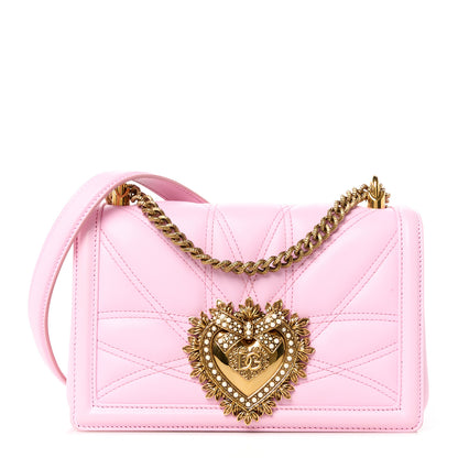 Dolce & Gabbana DOLCE GABBANA Calfskin Medium Devotion Crossbody Candy 1 of 11