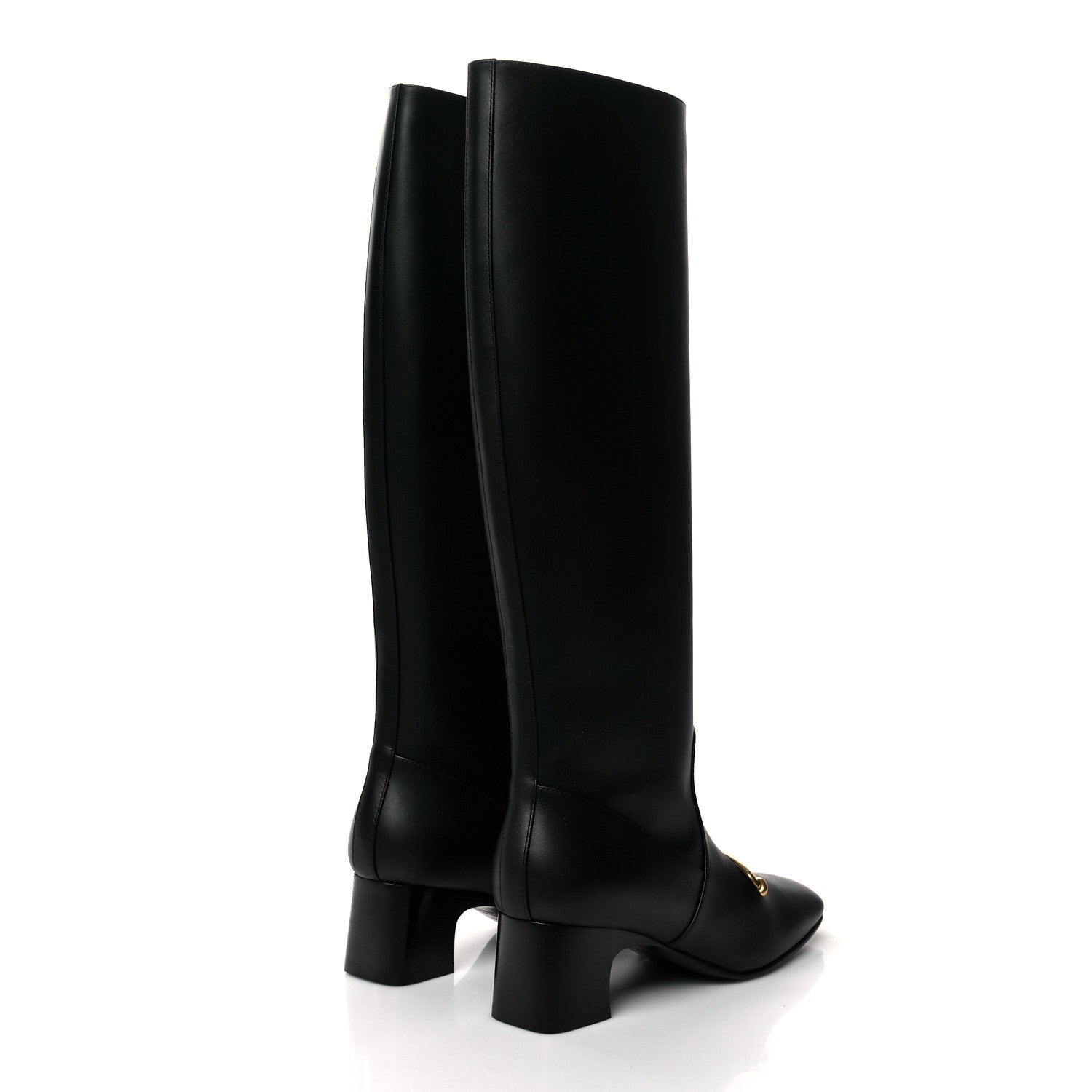 Hermes Calfskin Daphne Boots 36.5 Black 4 of 7