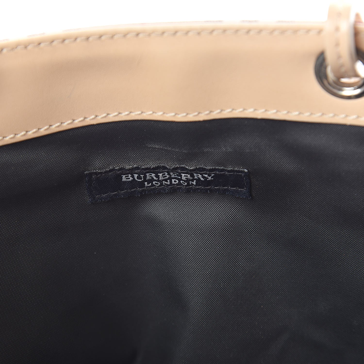 Burberry Canvas House Check Small Front Pocket Tote Beige 6 of 10