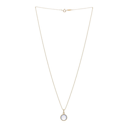 Tiffany 18K Yellow Gold Chalcedony Paloma Picasso Dot Charm Pendant Necklace 2 of 4