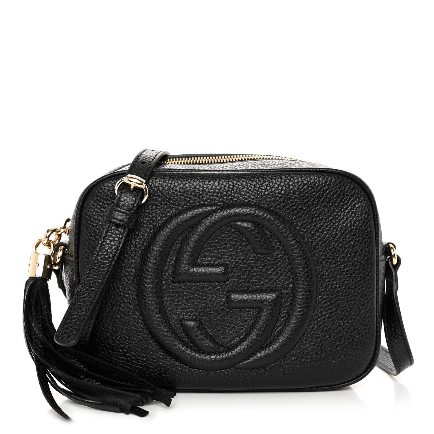 Gucci Pebbled Calfskin Small Soho Disco Bag Black 2 of 10