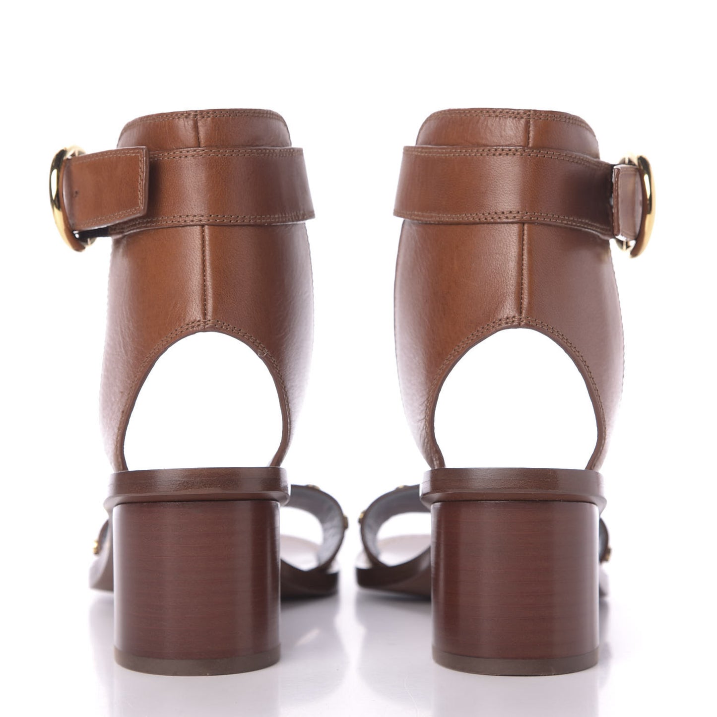 Calfskin Monogram Passenger Sandals 38 Cognac