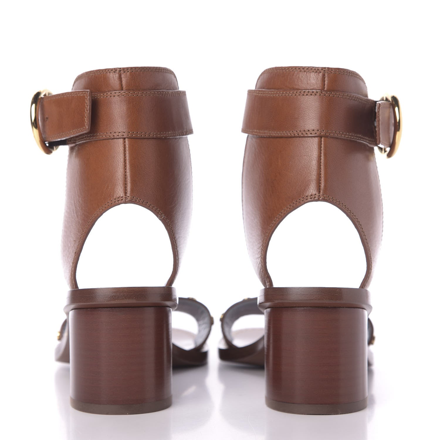 Louis Vuitton Calfskin Monogram Passenger Sandals 38 Cognac 7 of 10