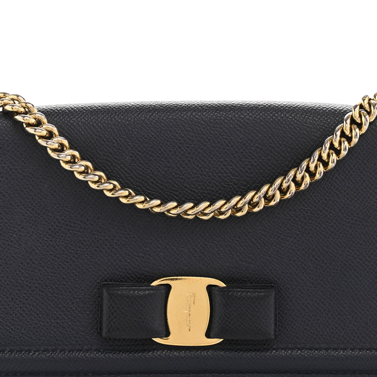 Printed Calfskin Ginny Shoulder Bag Navy