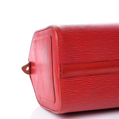 Louis Vuitton Epi Speedy 25 Castillan Red 8 of 15