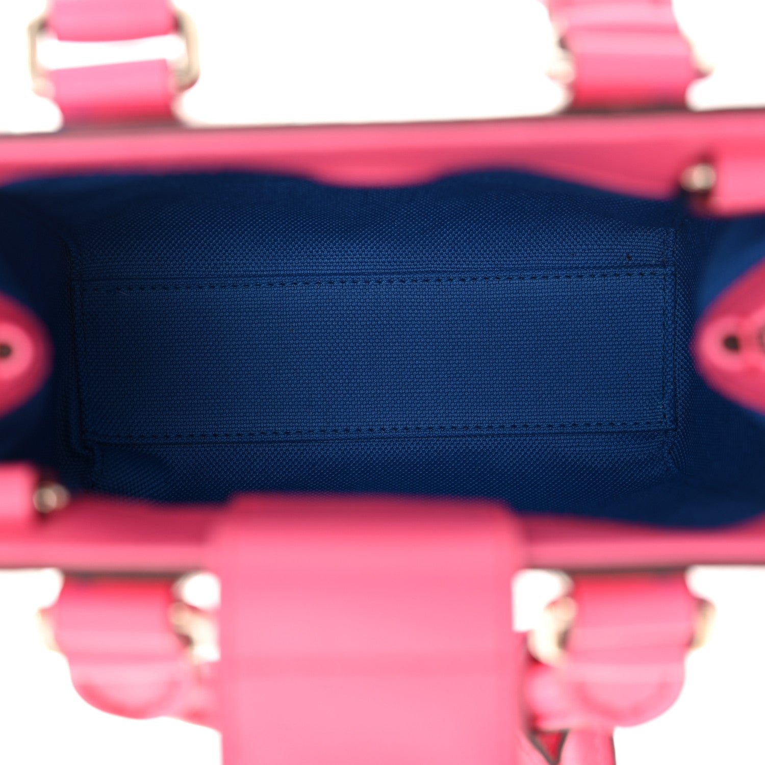 Gucci Calfskin GG Tennis Embossed Mini Tote Bag Modern Fuchsia Modern Blue 5 of 11