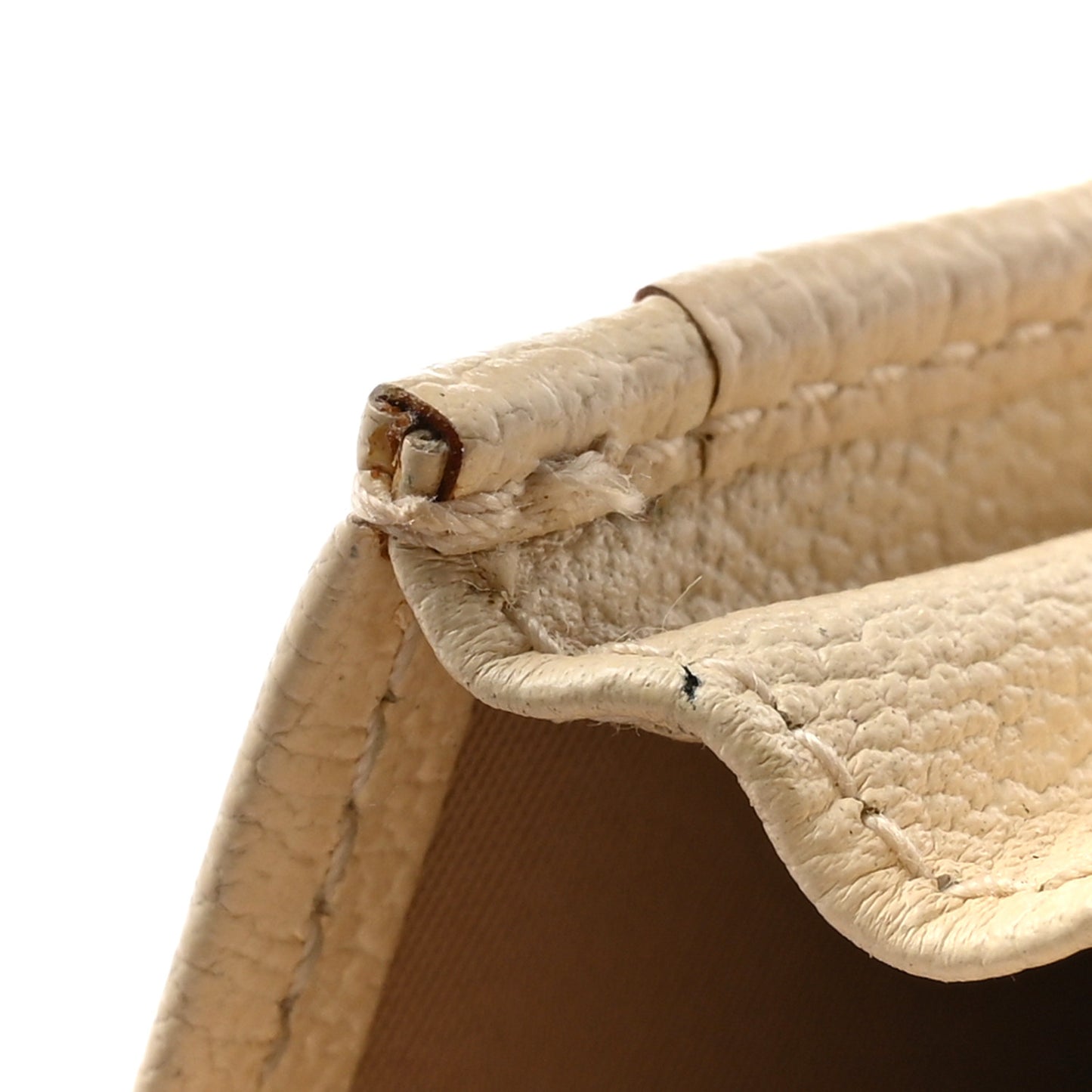 Monogram Vintage Flowers Card Holder Beige