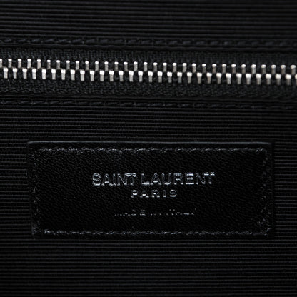 Saint Laurent Grain De Poudre Large Tri-Quilt Monogram Satchel Dark Beige 7 of 7