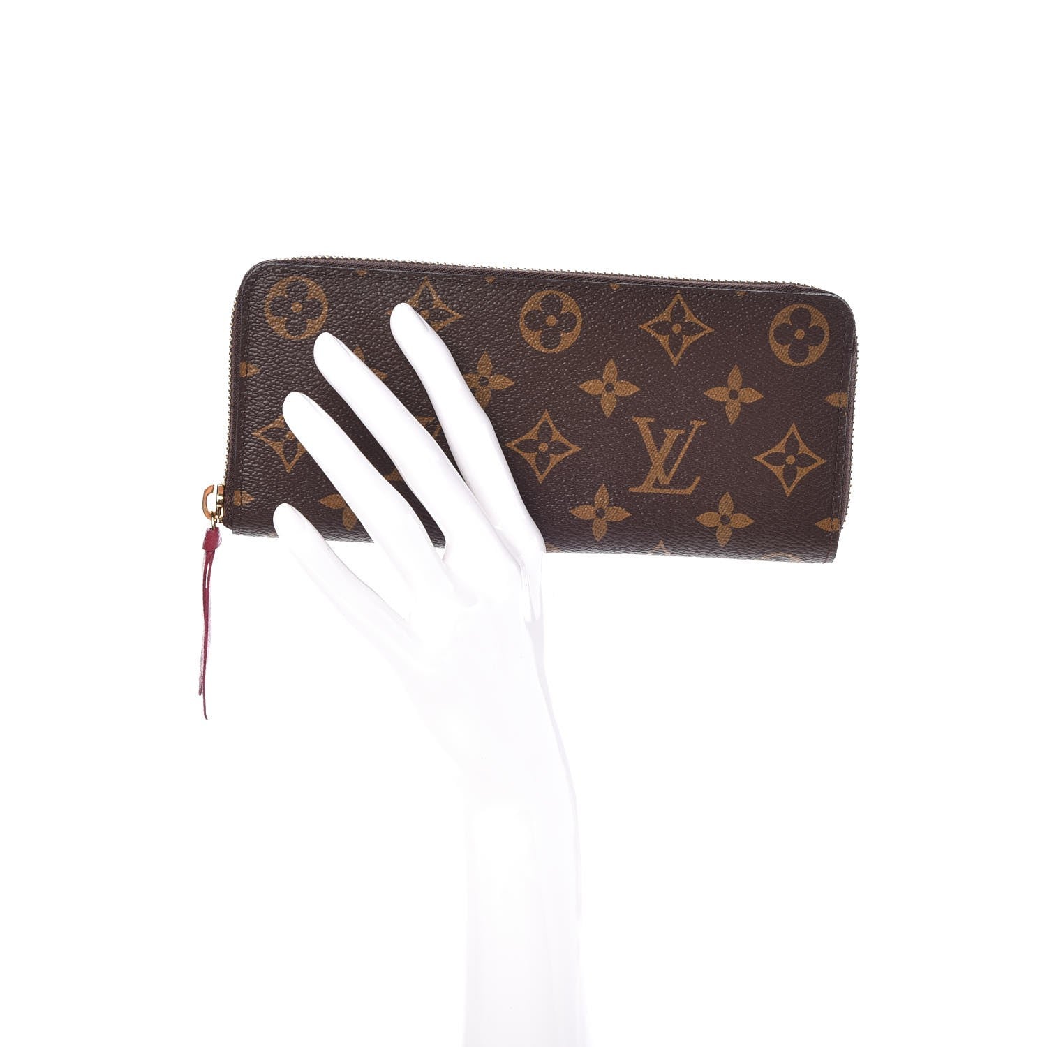 Louis Vuitton Monogram Clemence Wallet Fuchsia 2 of 7