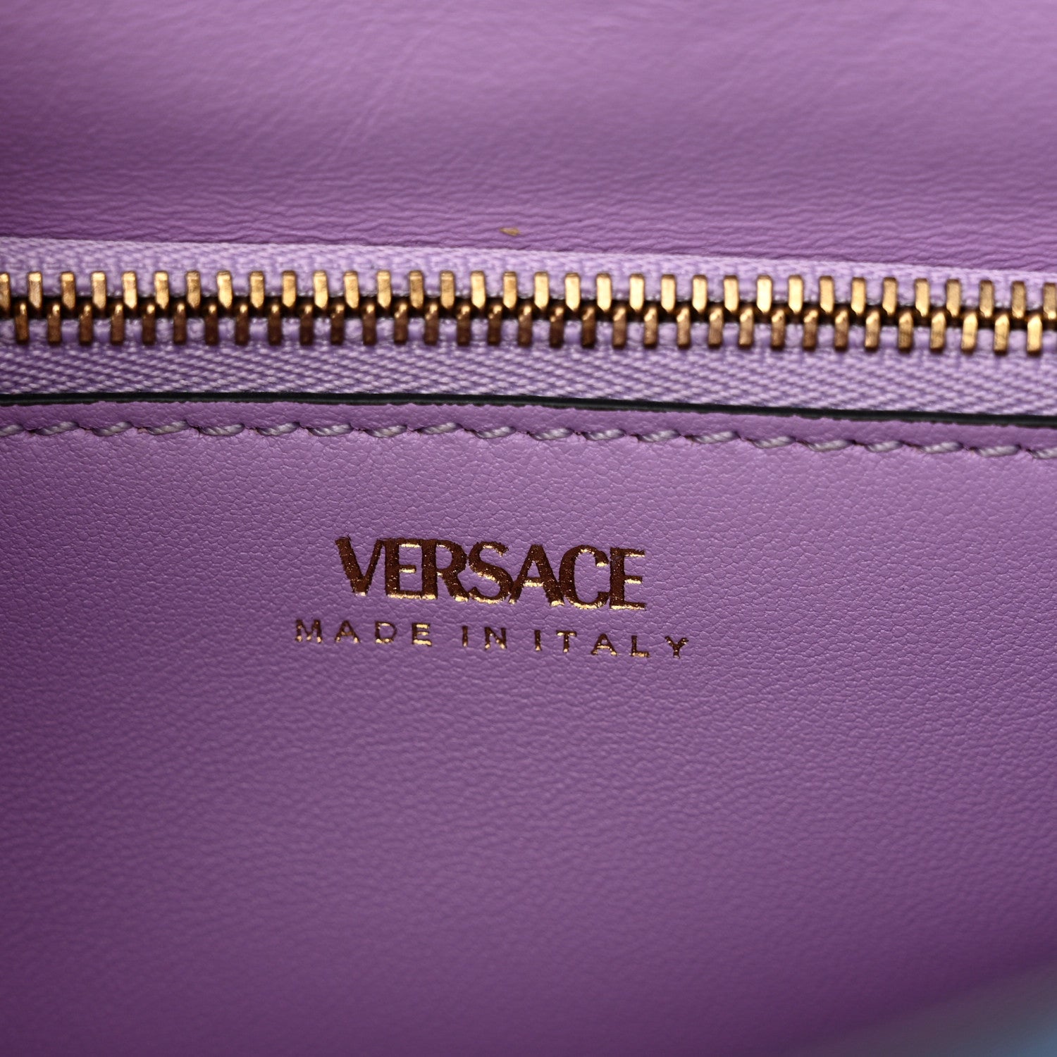 Versace Calfskin Medium La Medusa Top Handle Handbag Blue 6 of 12