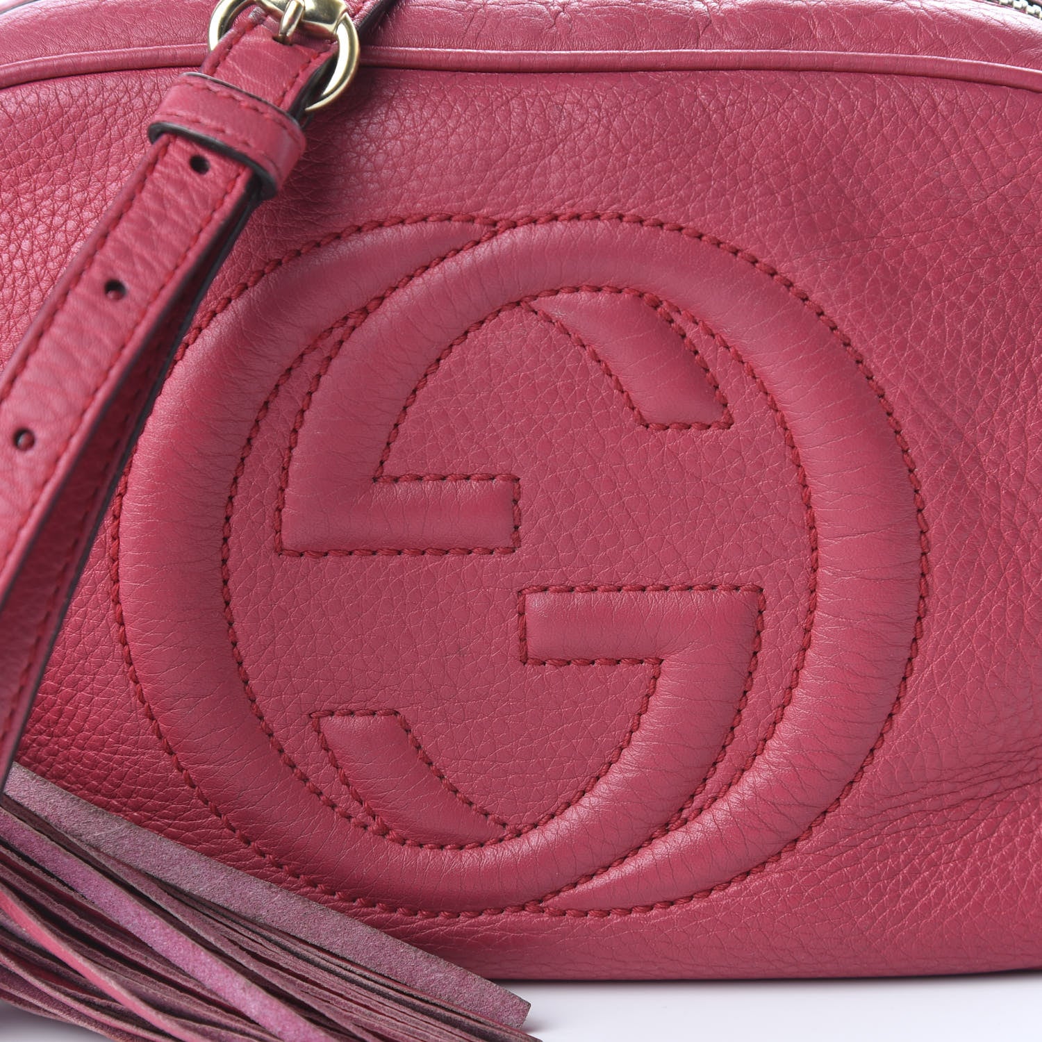 Gucci Pebbled Calfskin Small Soho Disco Bag Mauve 10 of 12