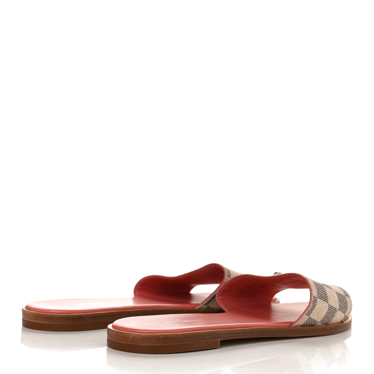 Louis Vuitton Damier Azur Lock It Flat Mule 40 Rose Clair 4 of 10