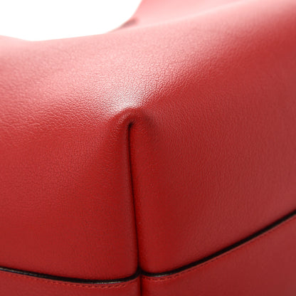 Saint Laurent Calfskin Large Shopping Tote Red 11 of 12