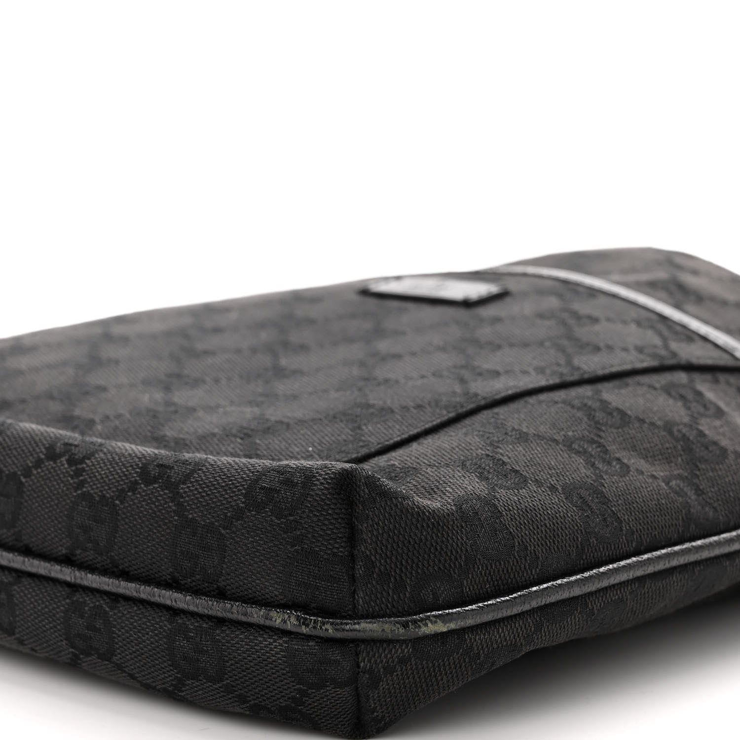 Gucci Monogram Flat Messenger Bag Black 9 of 9