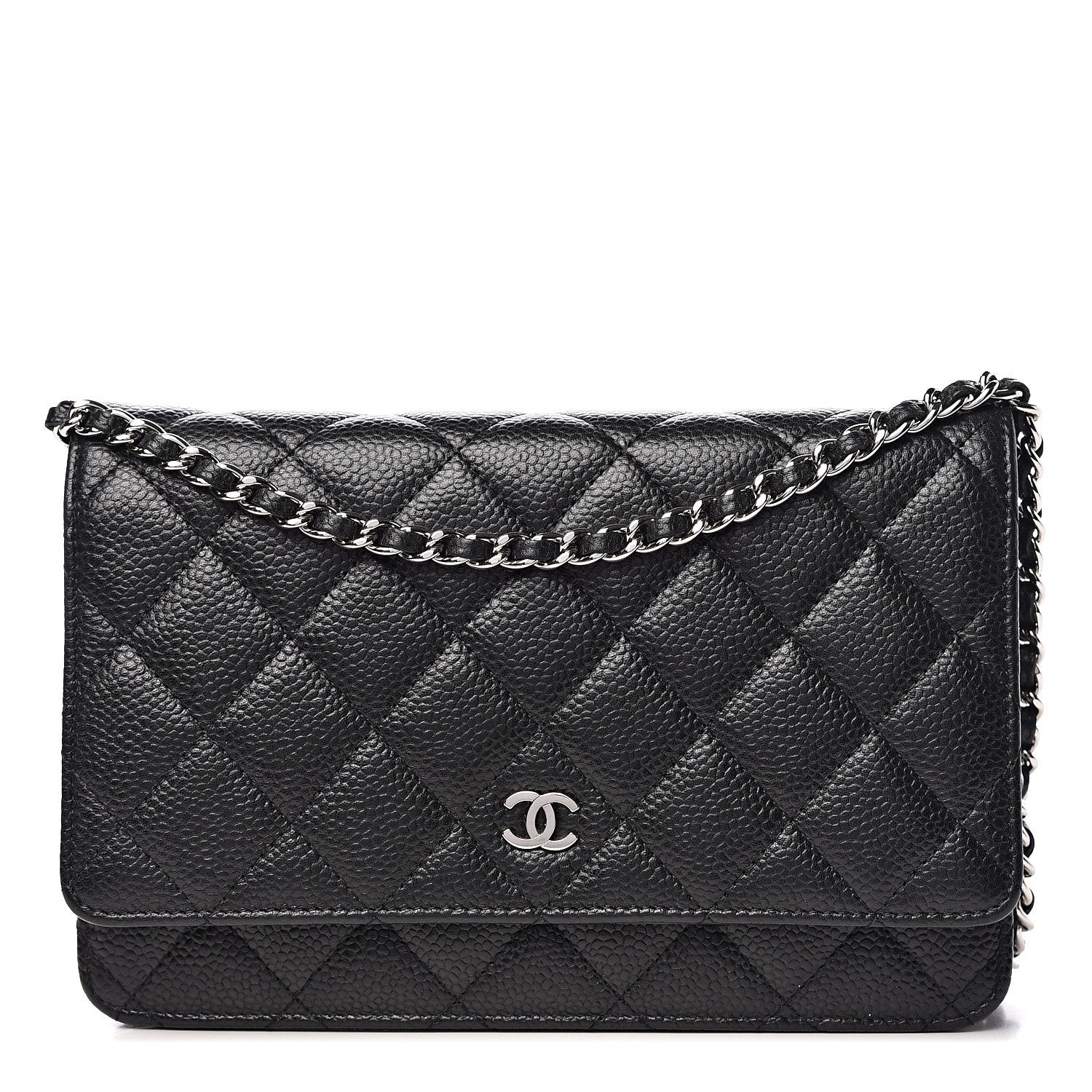 Chanel Caviar Quilted Wallet On Chain WOC Black 1 of 12