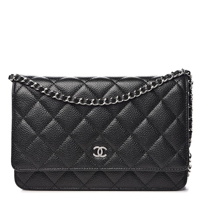 Chanel Caviar Quilted Wallet On Chain WOC Black 1 of 12