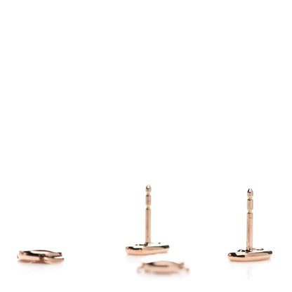 Hermes 18K Rose Gold TPM Farandole Stud Earrings 3 of 6
