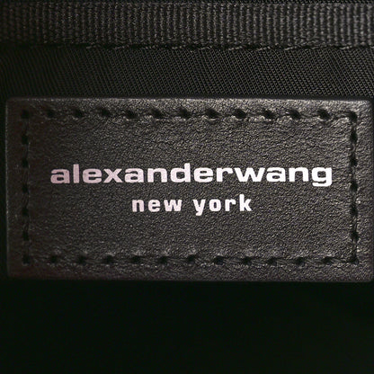 Alexander Wang Mesh Crystal Rhinestone Mini Cruiser Tote Red Silver 6 of 9