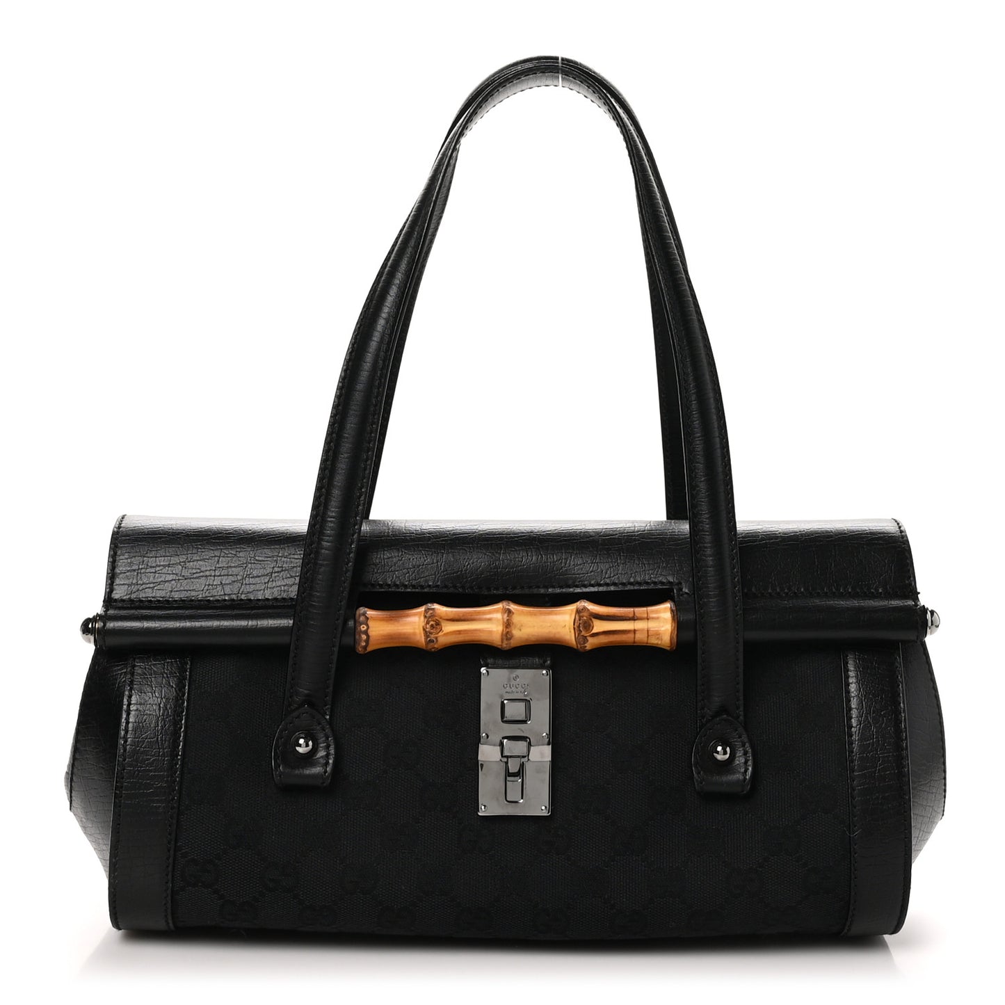 Monogram Bamboo Bullet Bag Black