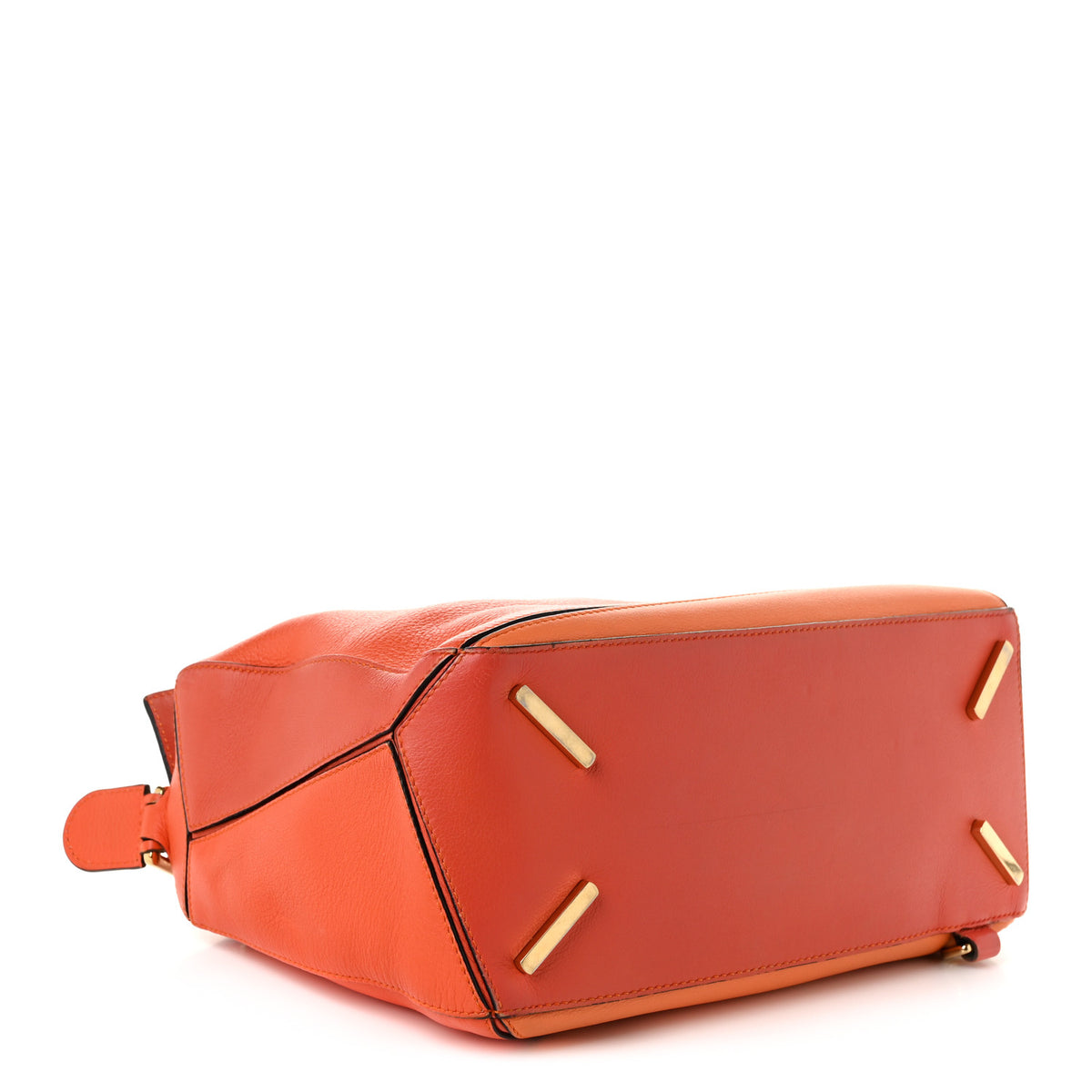 Calfskin Medium Puzzle Bag Orange Multi