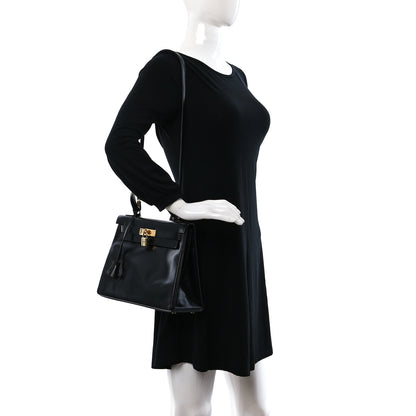 Hermes Box Kelly Retourne 28 Black 2 of 14