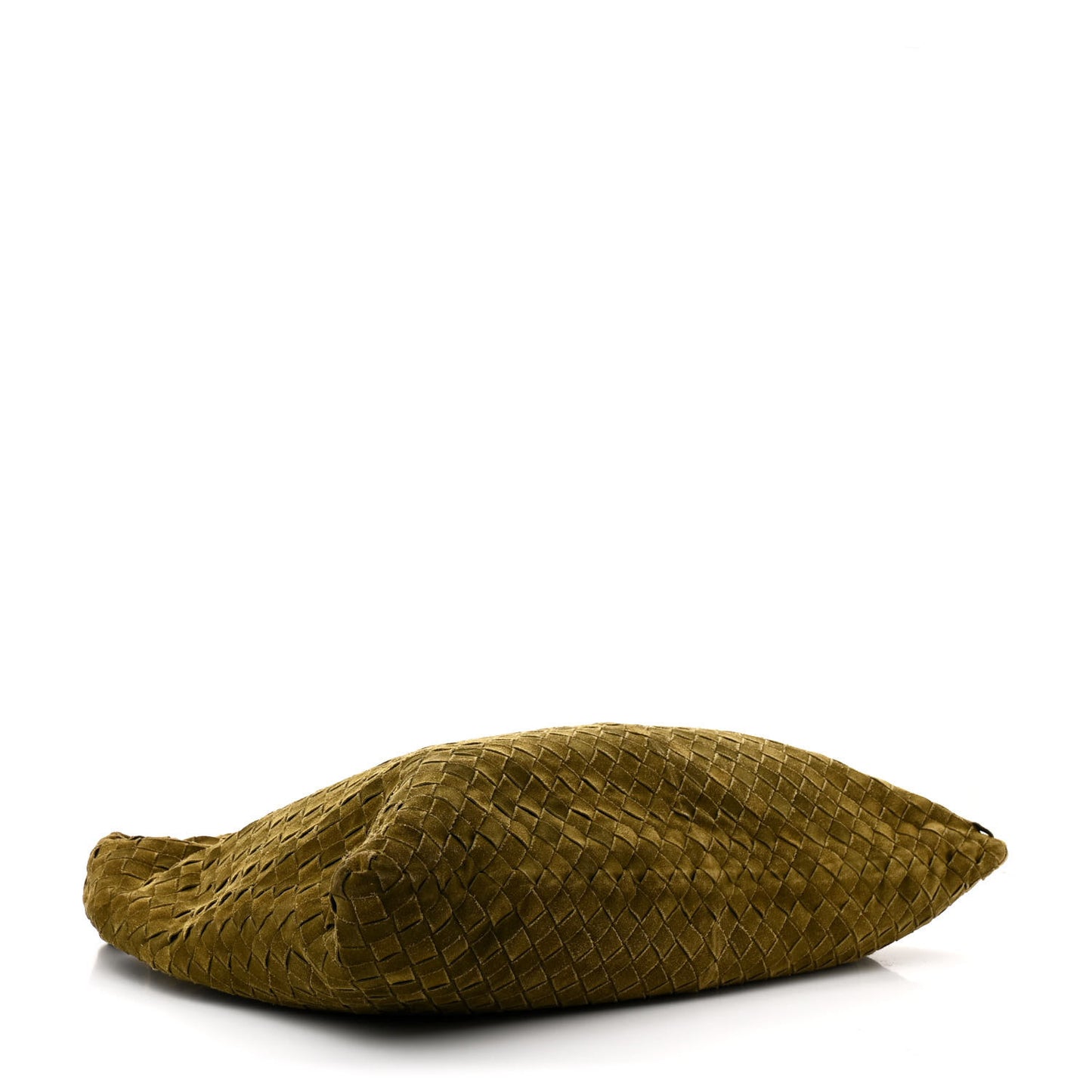 Suede Intrecciato Large Hop Olive Oil