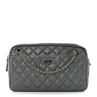 Chanel Aged Calfskin Quilted Medium Reissue Camera Case Grey 1 of 13