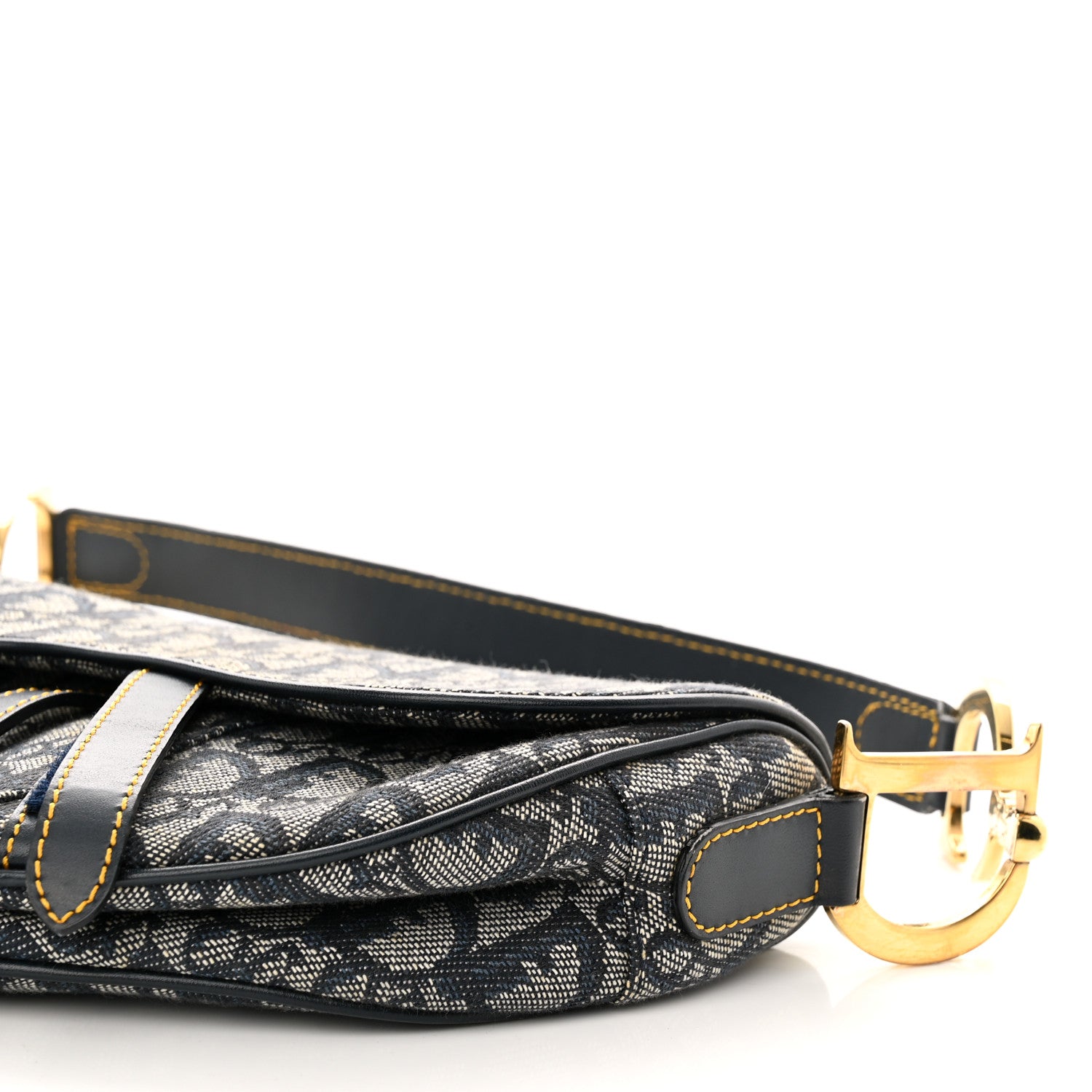 Christian Dior Monogram Saddle Bag Blue 10 of 10