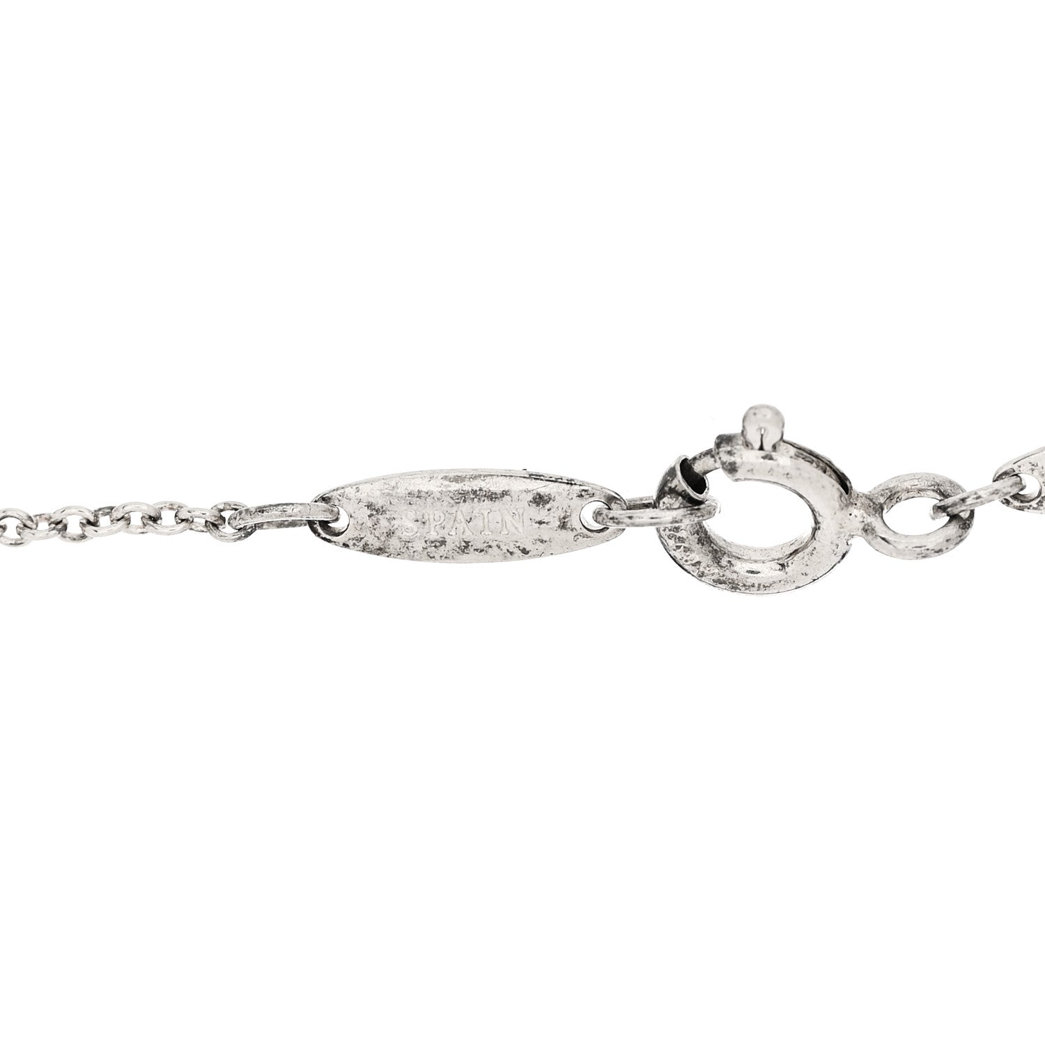 Tiffany Sterling Silver Diamond .05ct Elsa Peretti Diamonds by the Yard Bracelet 4 of 6