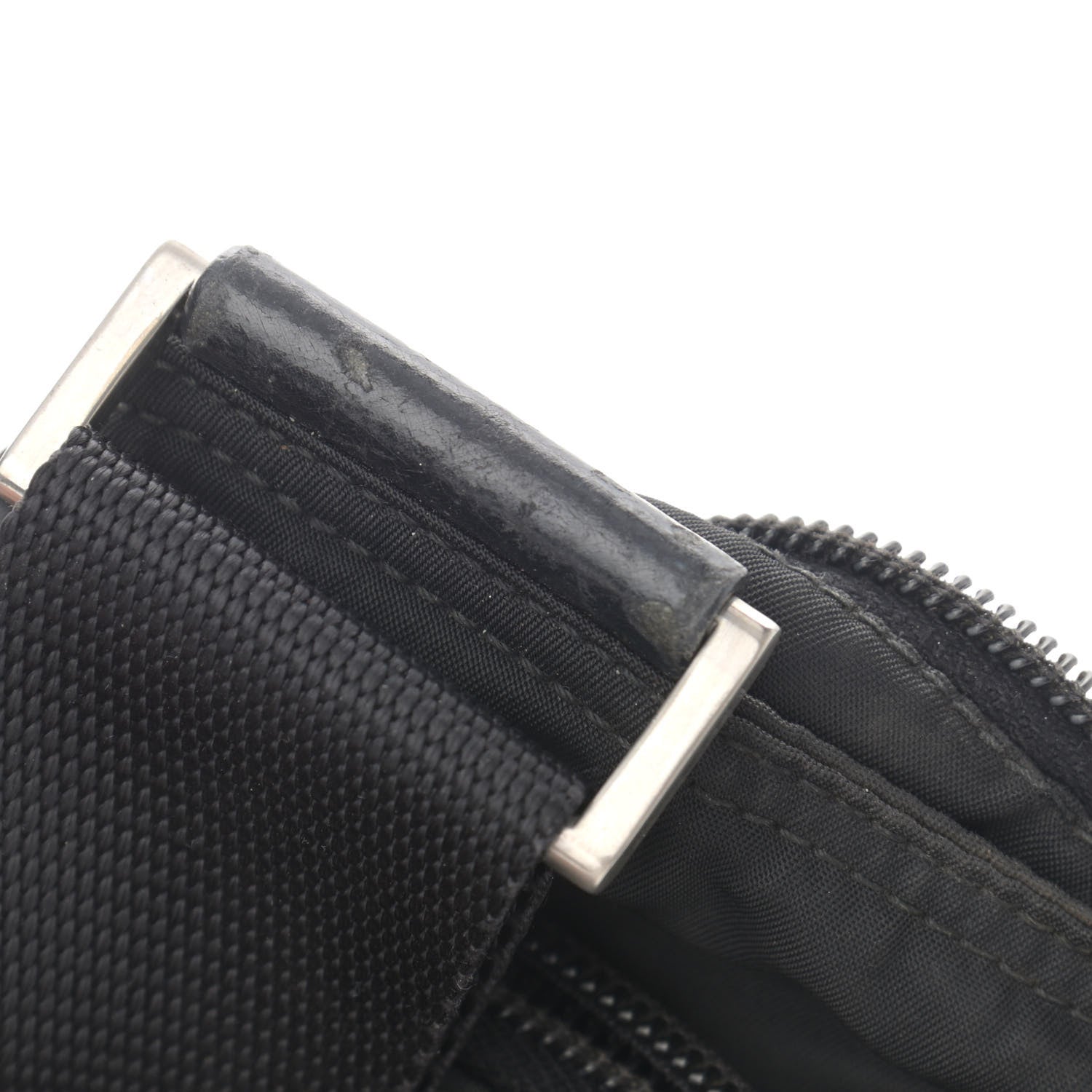 Prada Tessuto Nylon Messenger Bag Black 11 of 14