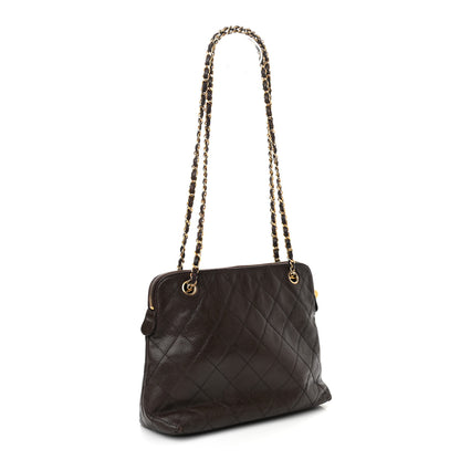Chanel Caviar Quilted Flap Shoulder Bag Dark Brown 3 of 11