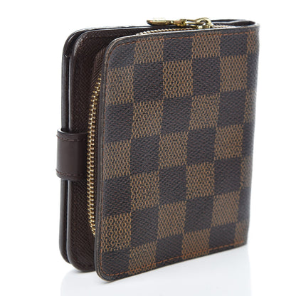 Louis Vuitton Damier Ebene Zippe Zipped Compact Wallet 3 of 11
