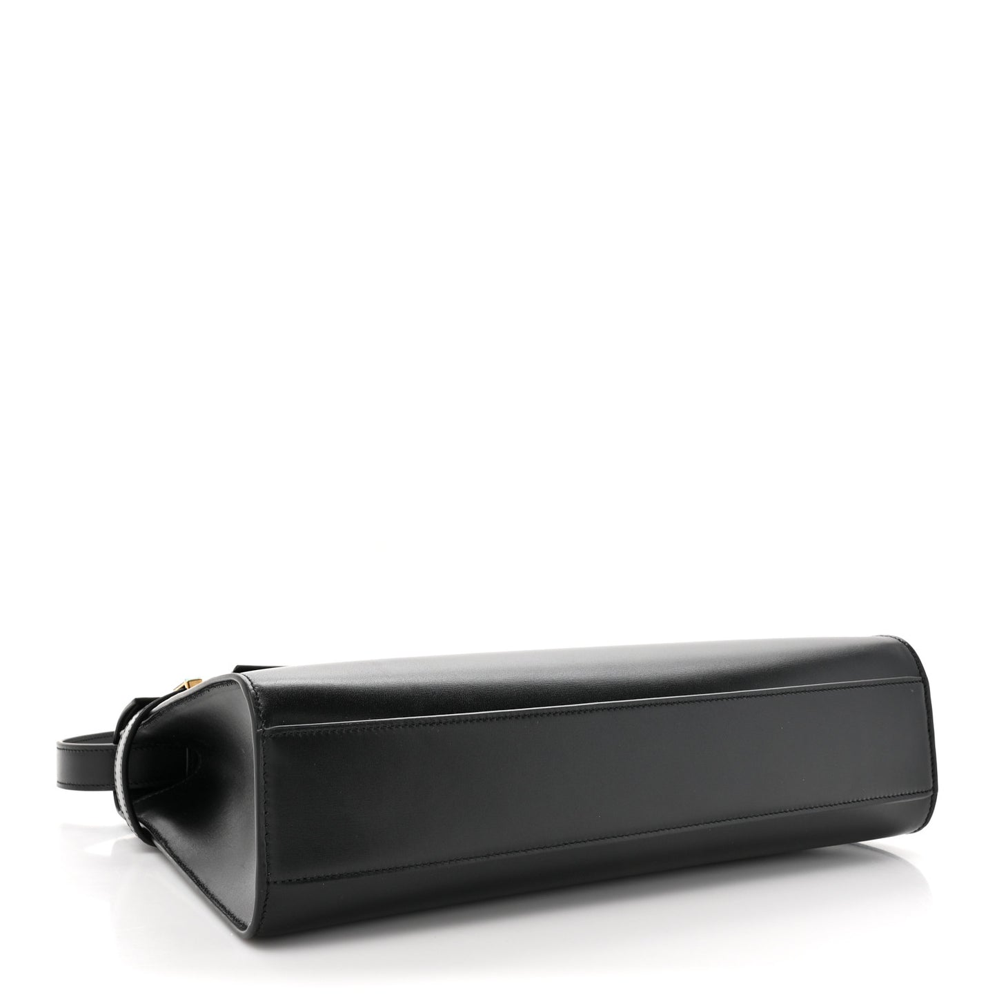 Smooth Calfskin Manhattan Shoulder Bag Black