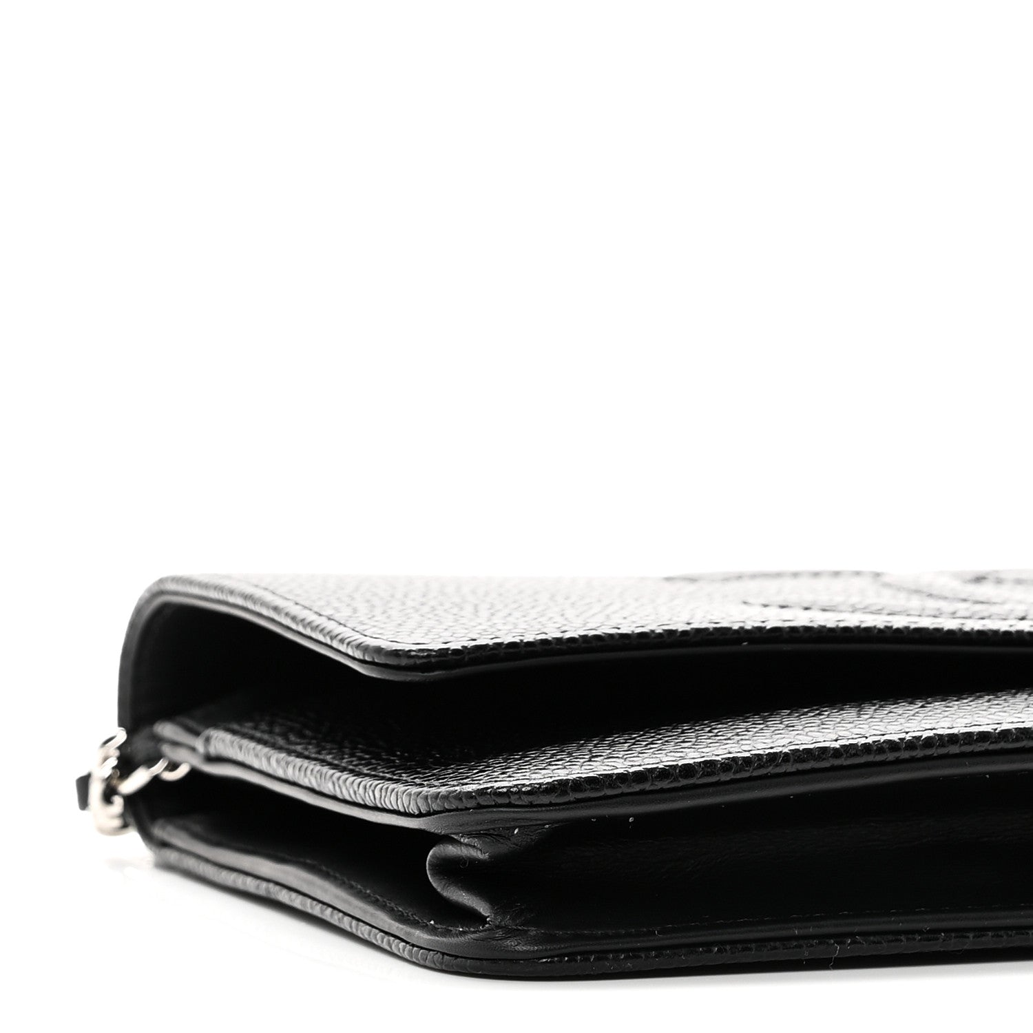 Chanel Caviar Timeless CC Wallet On Chain WOC Black 10 of 12