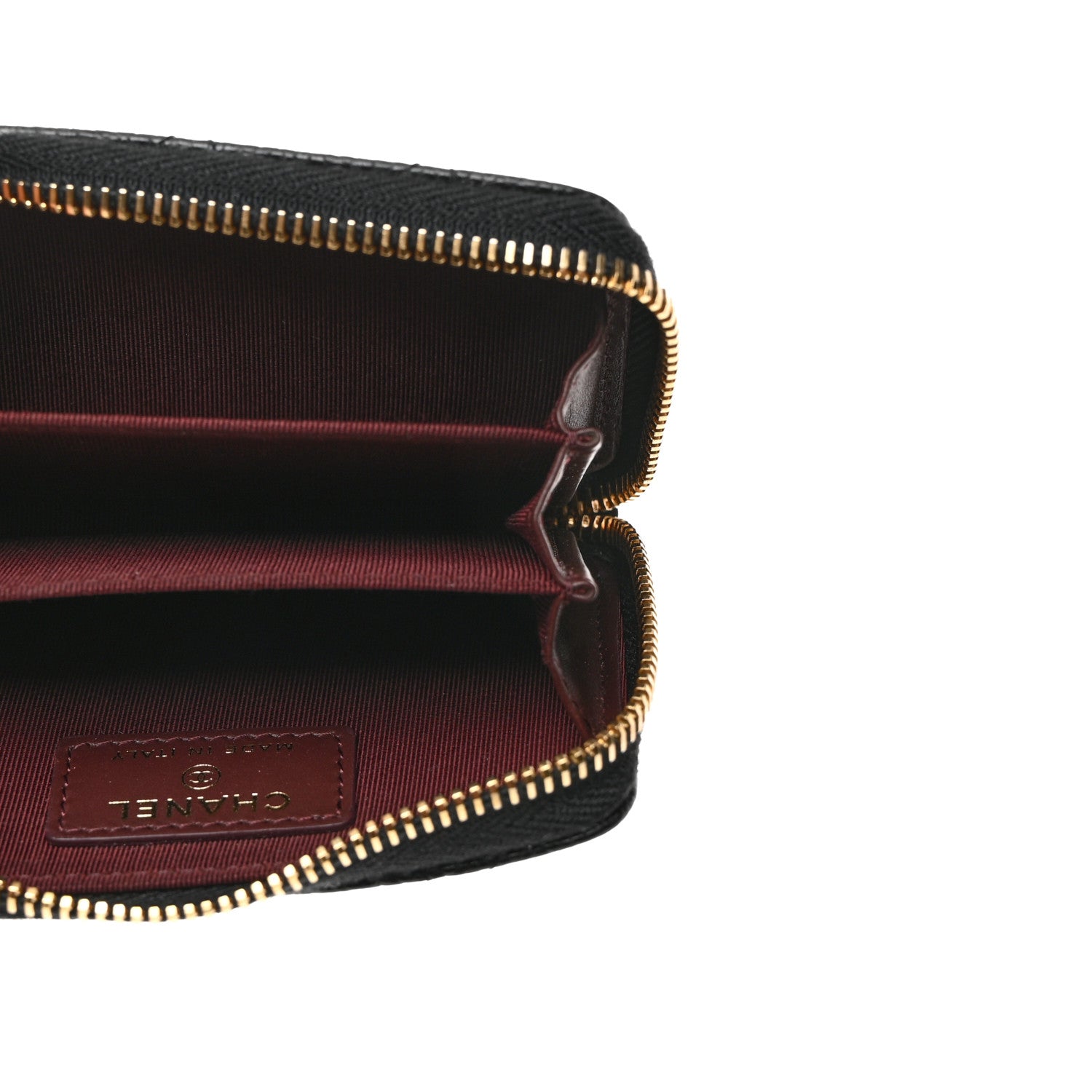 Chanel Caviar Quilted Zip Coin Purse Black 5 of 8