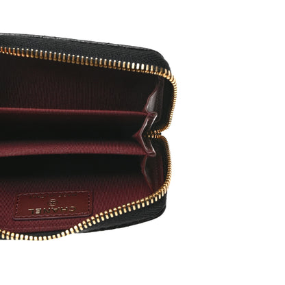 Chanel Caviar Quilted Zip Coin Purse Black 5 of 8