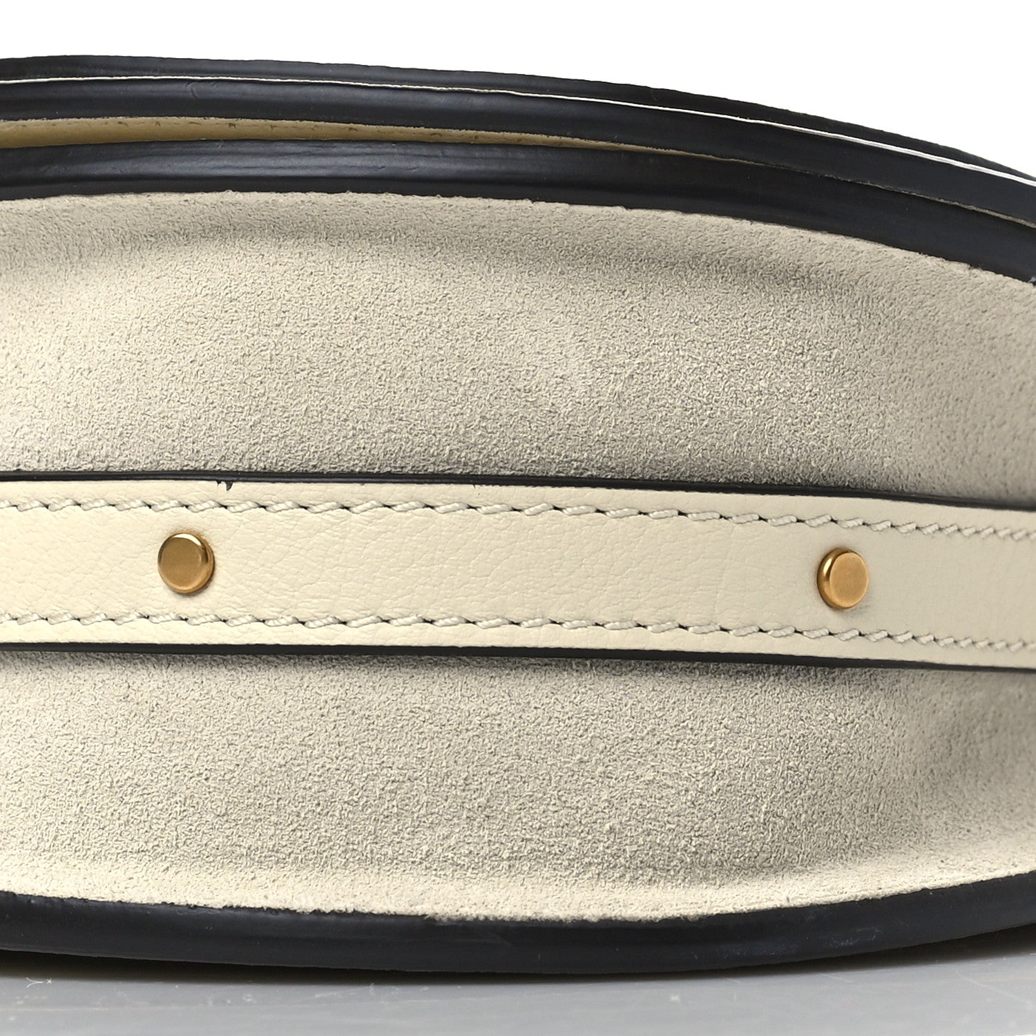 Chloe Calfskin Suede Small Nile Bracelet Bag Off White 9 of 9