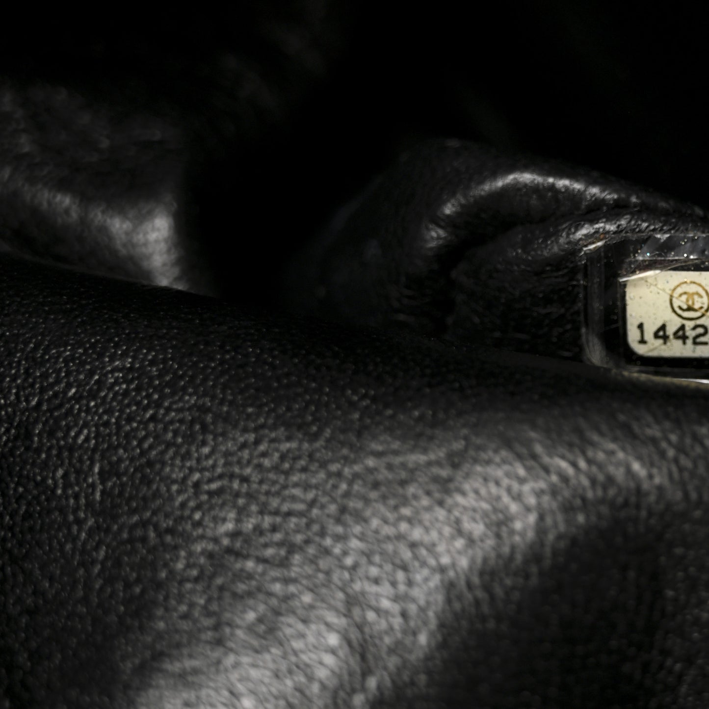 Patent Quilted Maxi Double Flap Black