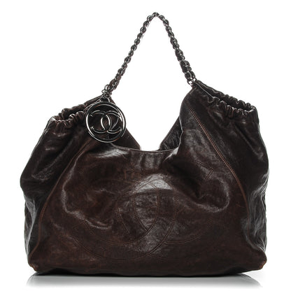 Chanel Distressed Caviar XL Coco Cabas Brown 1 of 9